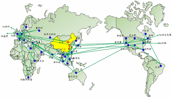 中国电信CN2线路网络图